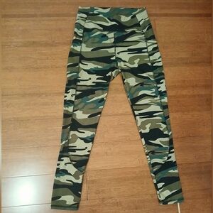 ACTIVE WEAR CAMO STRETCH LEGGINGS